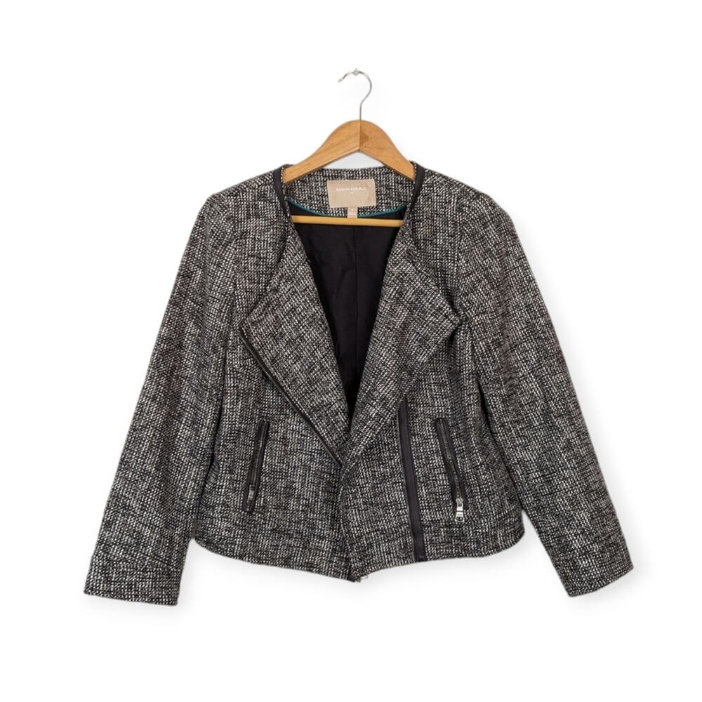 Banana Republic Moto Tweed 3/4 Sleeve Blazer Jacket
